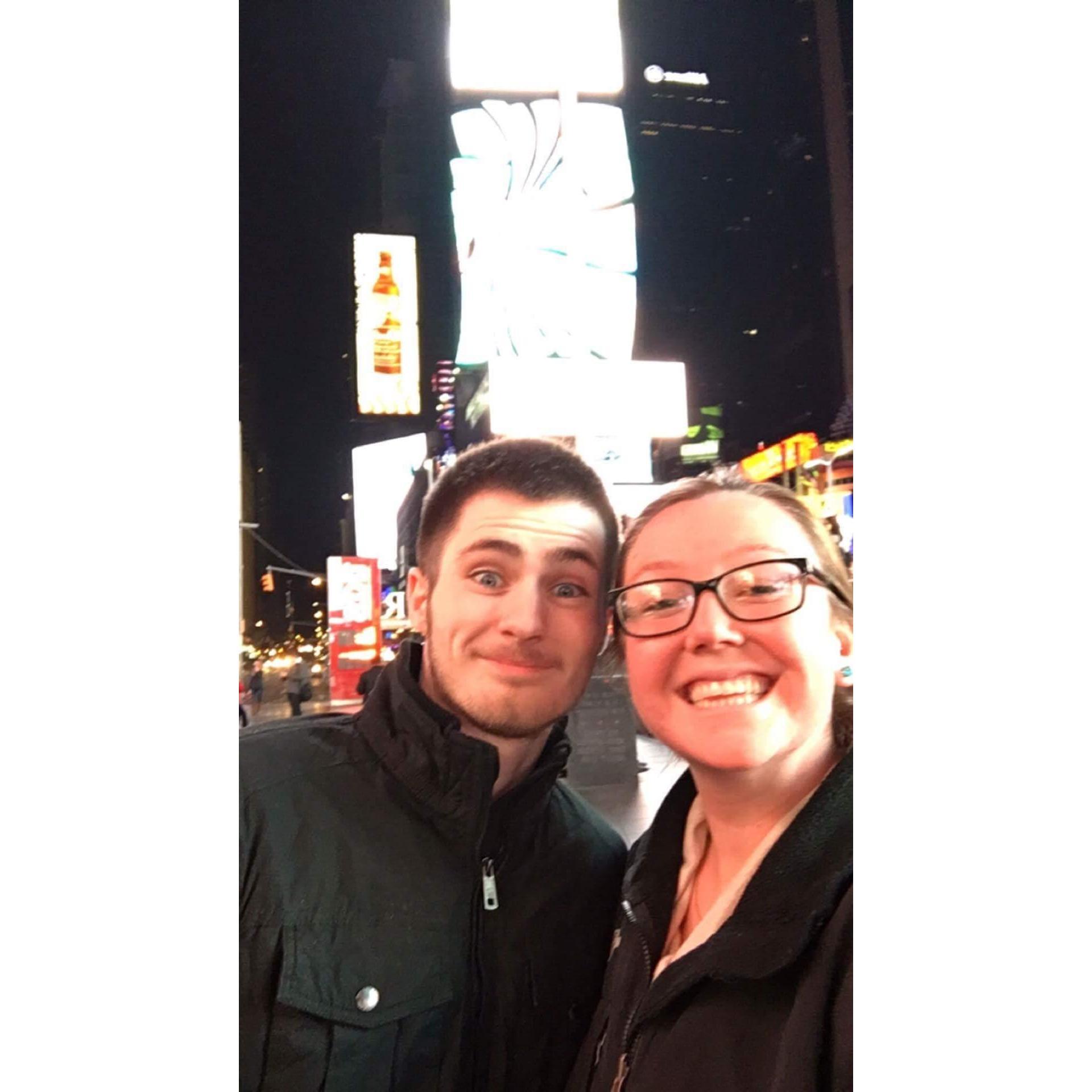 Made it to New York, where he finally asked me to be his girlfriend