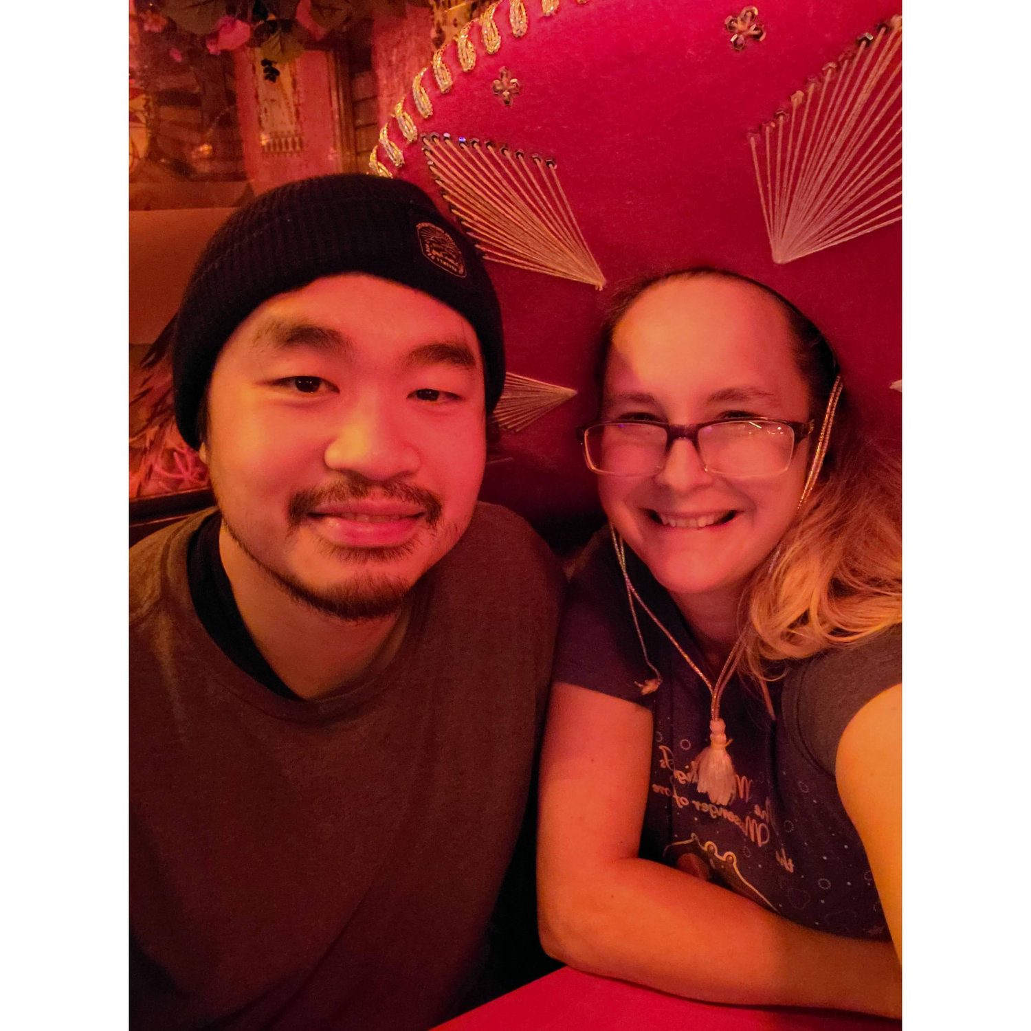 Celebrating my birthday at our favorite restaurant 2025