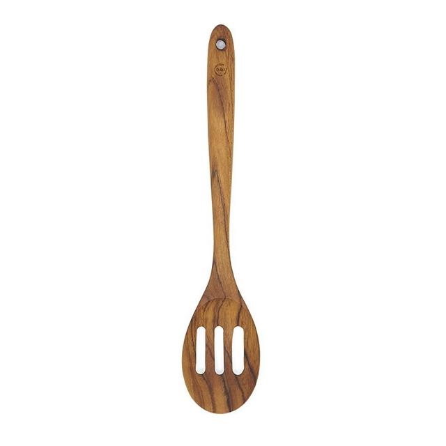 FAAY Premium Wooden Slotted Spoon, Handcraft from Teak | Healthy, Durable, High Moist and High Heat Resistance for Non Stick Cookware.