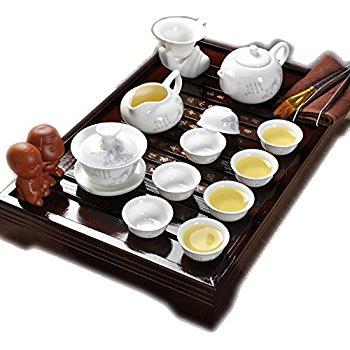 ufengkeBest Chinese People Ceramic Kung Fu Tea Set Tea Service With Tea Tray