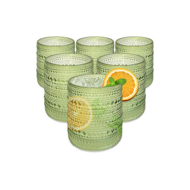 Kate Aspen 10 oz. Textured Beaded Sage Green Glass | 27204GN