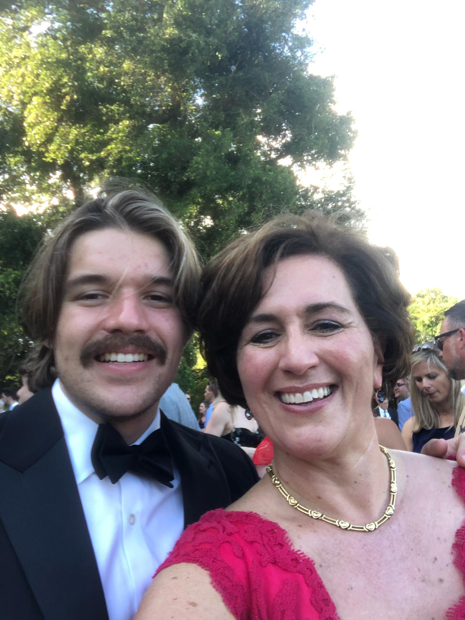 Luke with his Godmother, Thea Peggy