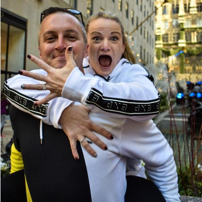 This was right after the proposal in Rockefeller Center.