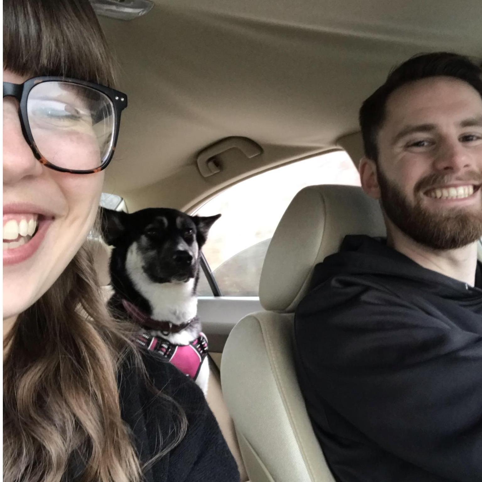 Bringing home our puppy Luna Ray!