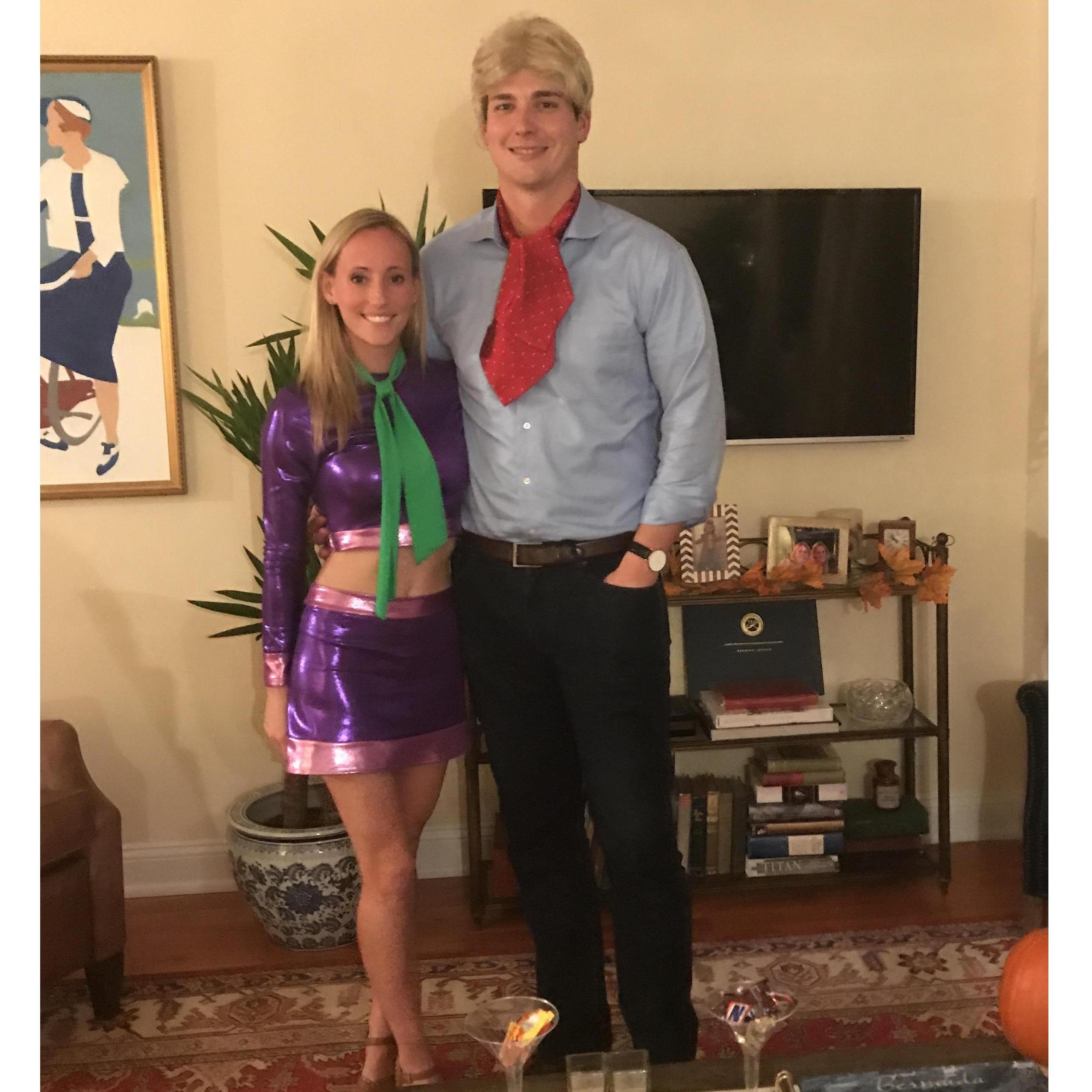 Our first Halloween together - Daphne and Fred