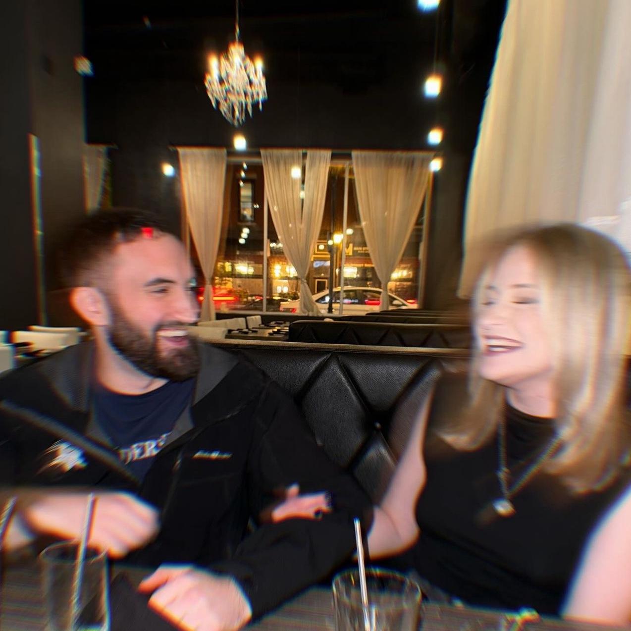 At SHAKOU, the couple’s favorite Friday night spot.