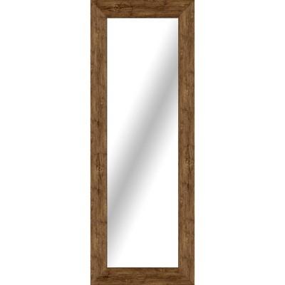Rectangle Washed Wood Floor Mirror Brown - Threshold™