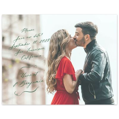 Hunter, Green Wedding Digital Save the Date - Josette Photo