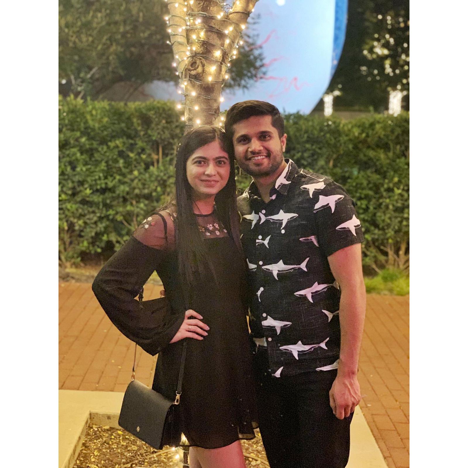 Aashna's first trip to Dallas.