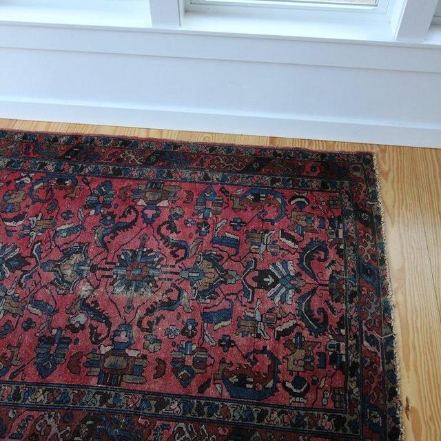 Vintage Rug: Pink & Blue