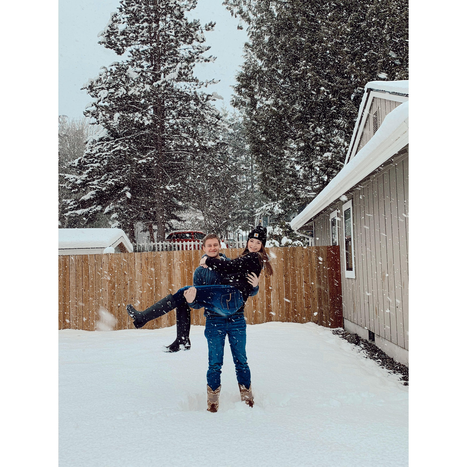 First snow as a couple - 2019