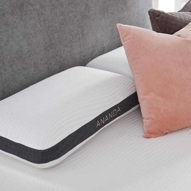 Pearl and Gel Infused Memory Foam Pillow Set