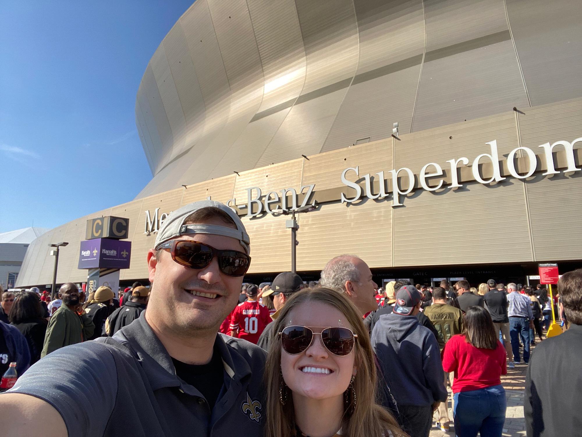 Cheering on the Saints  - Who Dat!