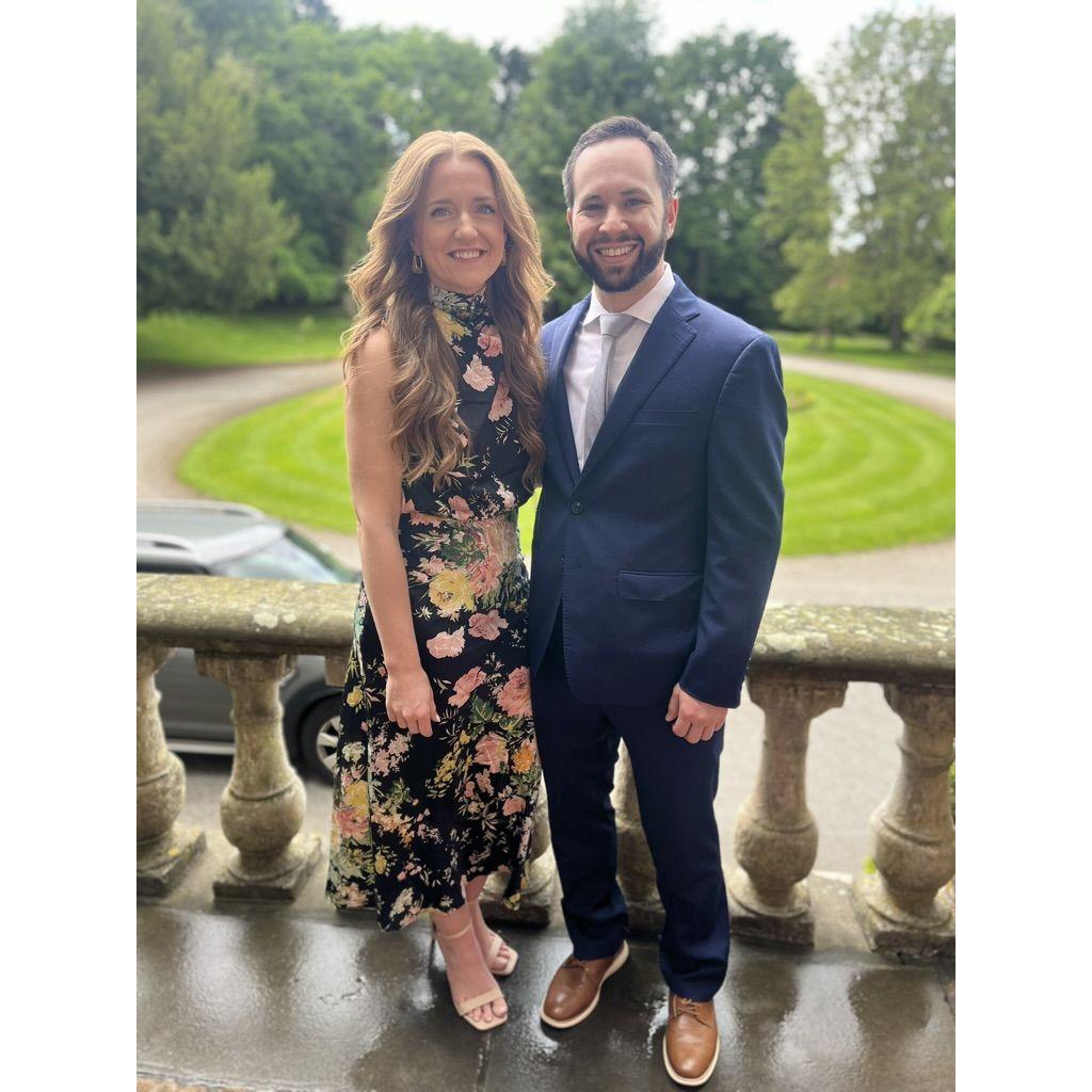 Our friend's wedding at a castle in Clearwell, England