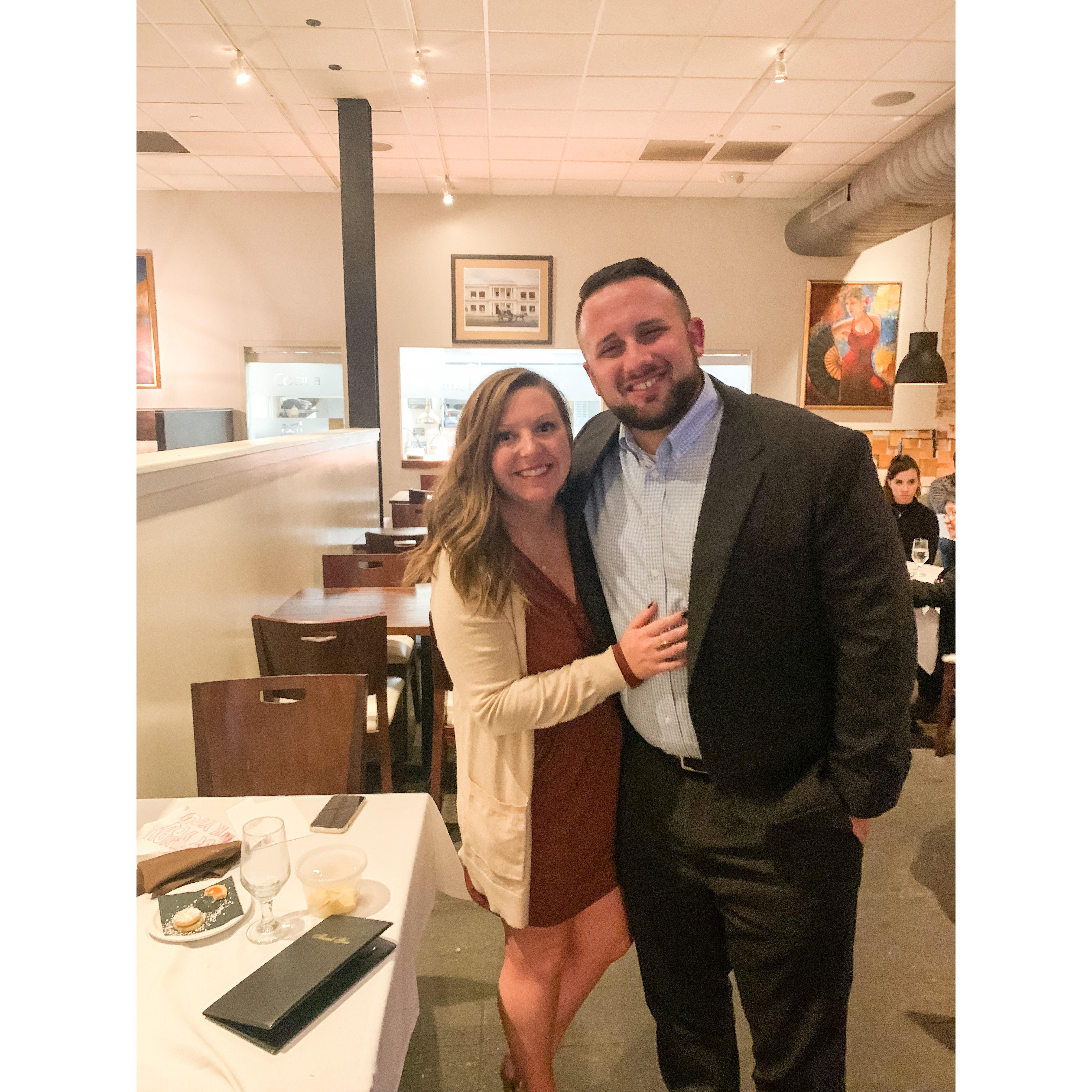 Our first visit to our favorite local fine dining spot, Nineteen 61, for Amanda's 34th Birthday! This was also the first time we said "I love you!"