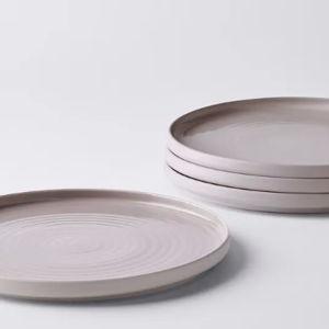 4Pc Salad Plate in Light Grey