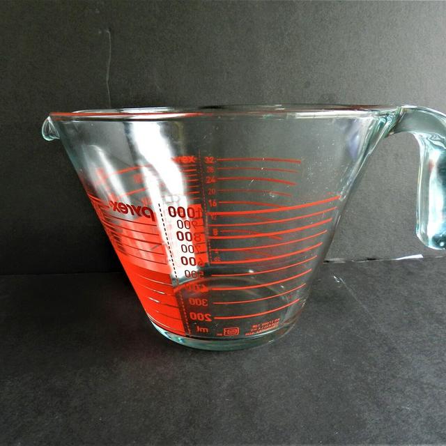 Pyrex Measuring Cup, Four Cup Measure, Vintage Pyrex, Made in USA