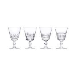 Saint Louis Queens' Hall #2 Collection, Set of 4 Glasses