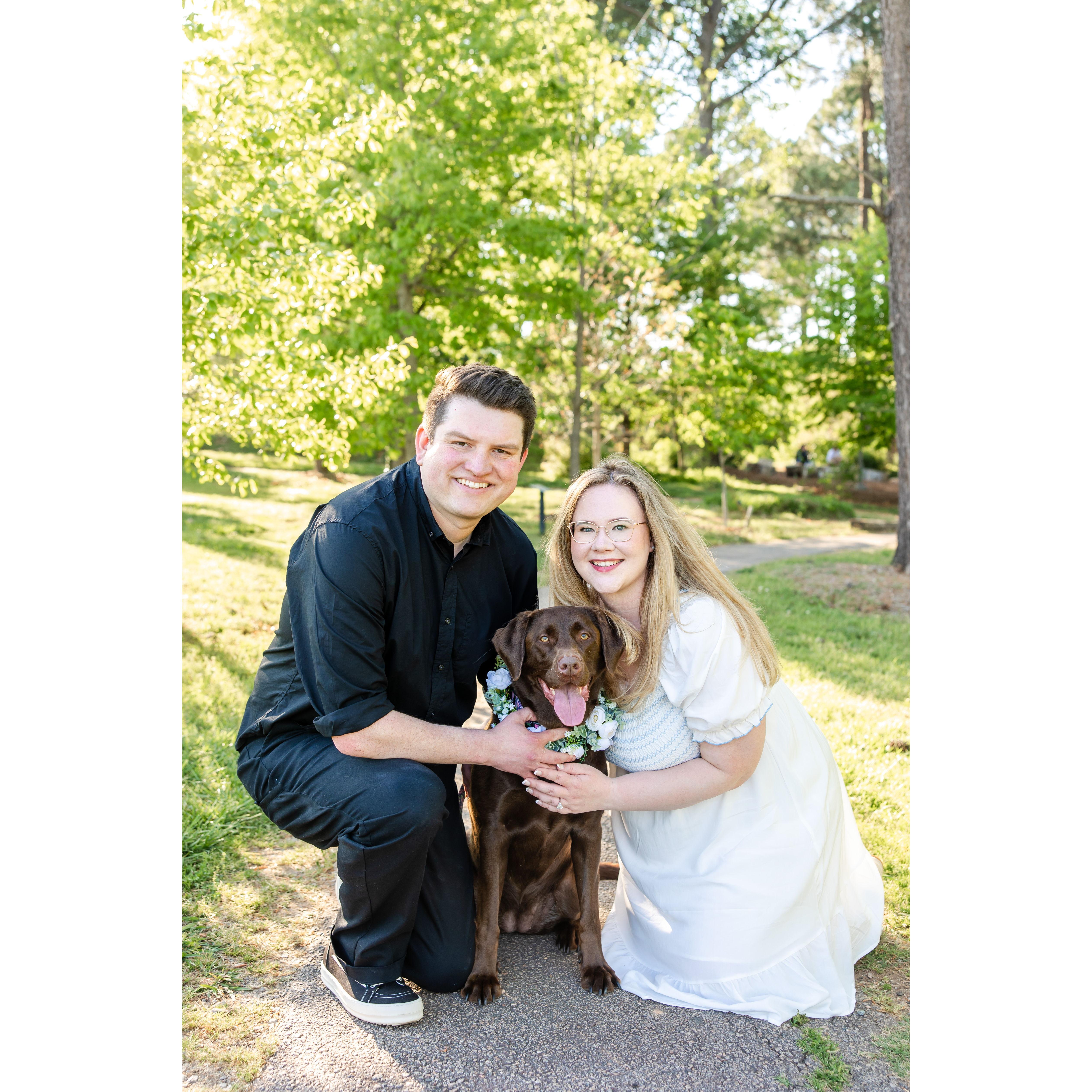 Engagement photos at the NC Art Museum (where we had our 2nd date!)