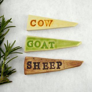 Ceramic Cheese Markers Set