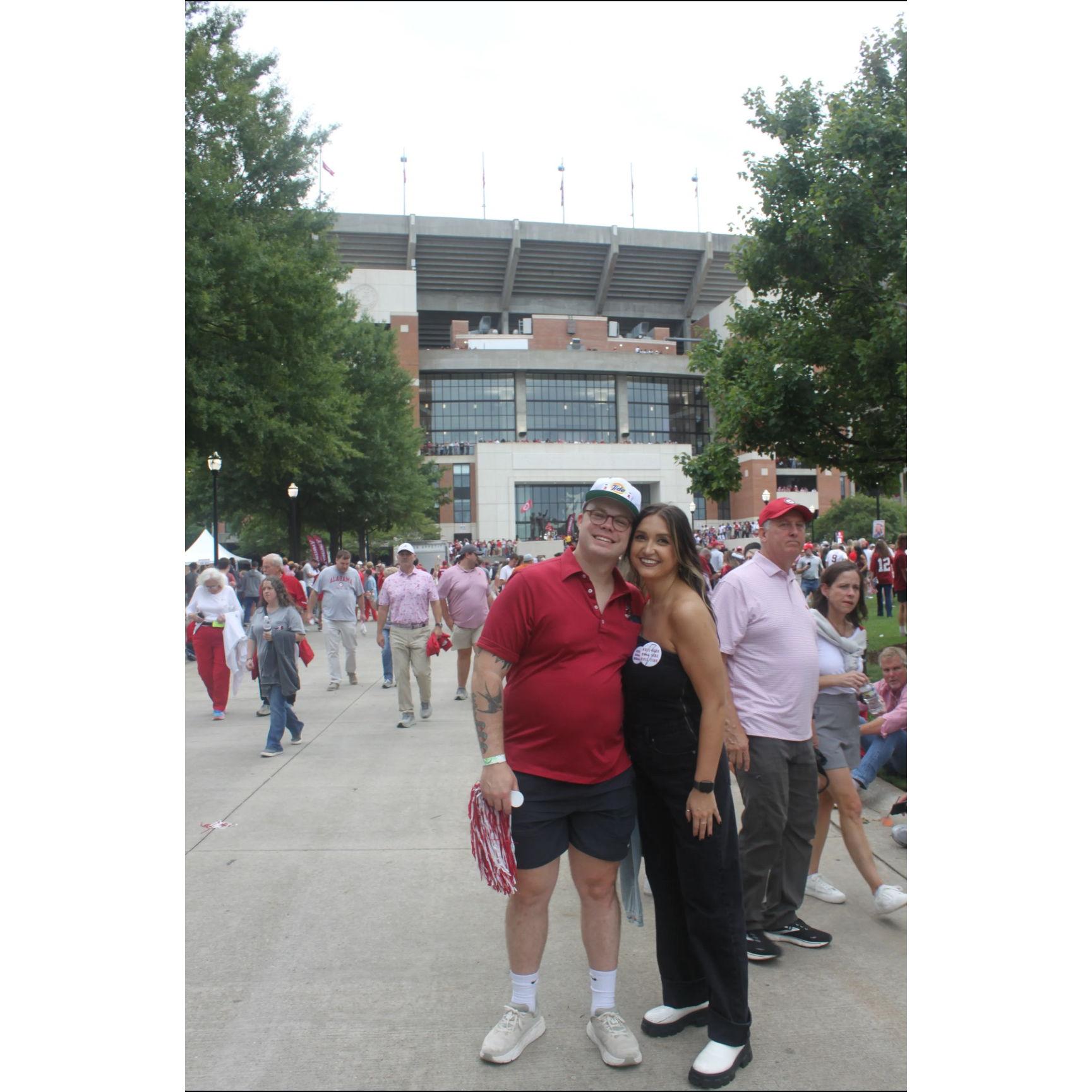 Chris' birthday in Tuscaloosa with a big win against Georgia