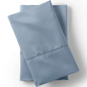 Lands' End Standard Queen Pillowcases 700 Thread Count Luxe Sateen Egyptian Cotton