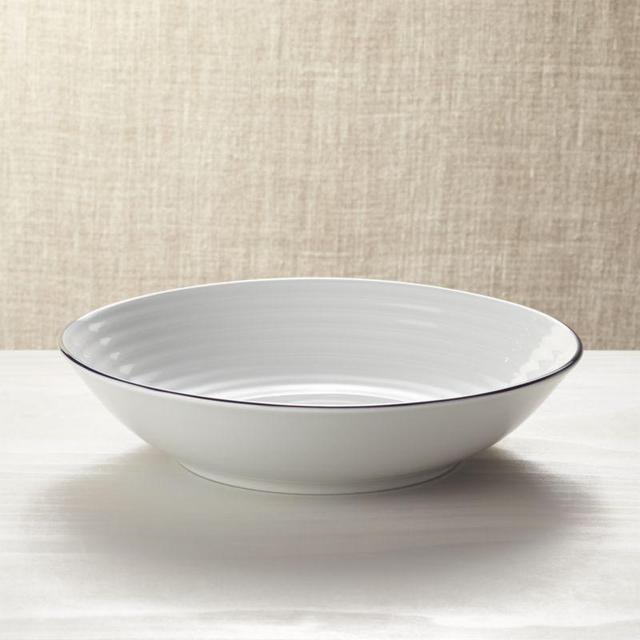 Roulette Blue Band Serving Bowl