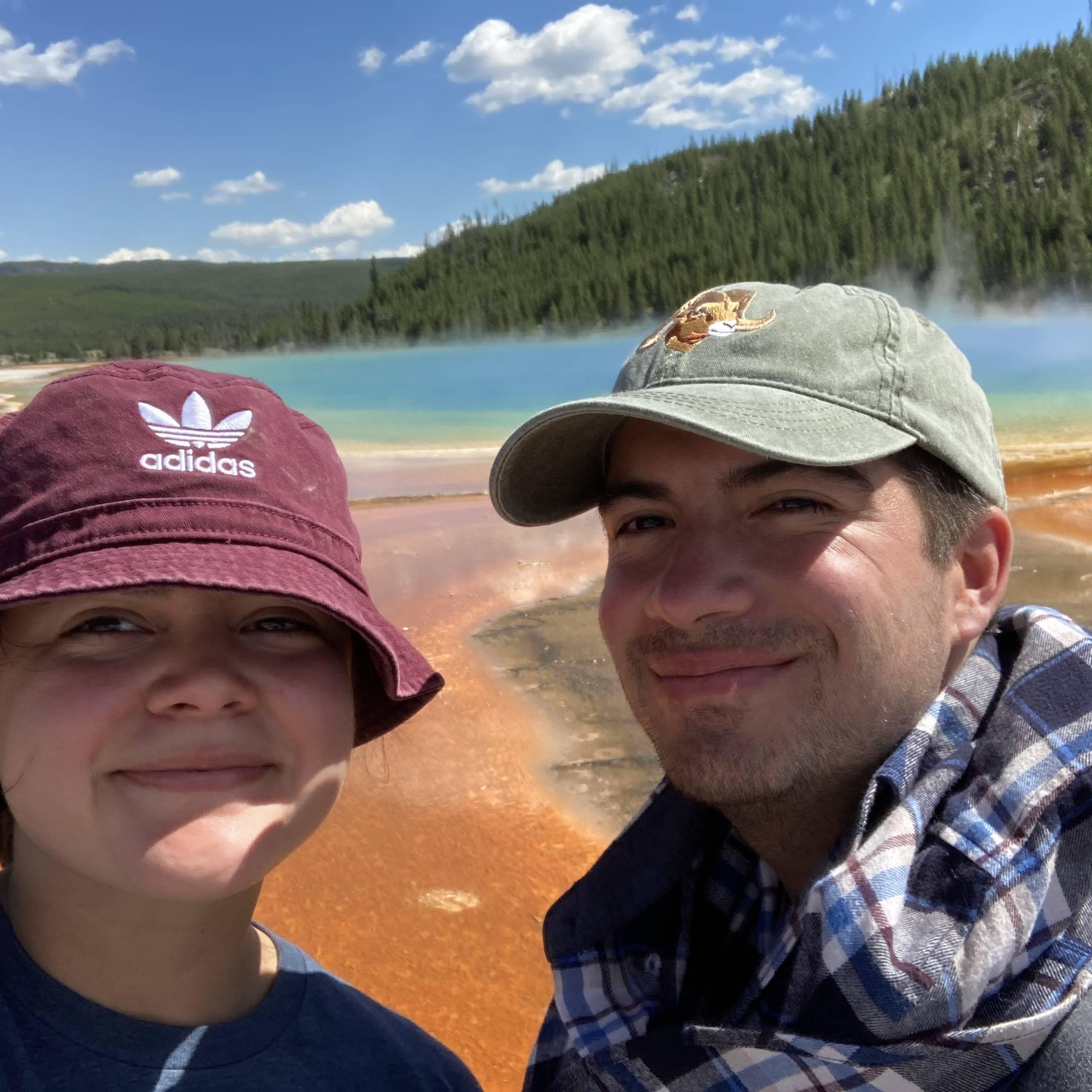 The Grand Prismatic Lake in Yellowstone!