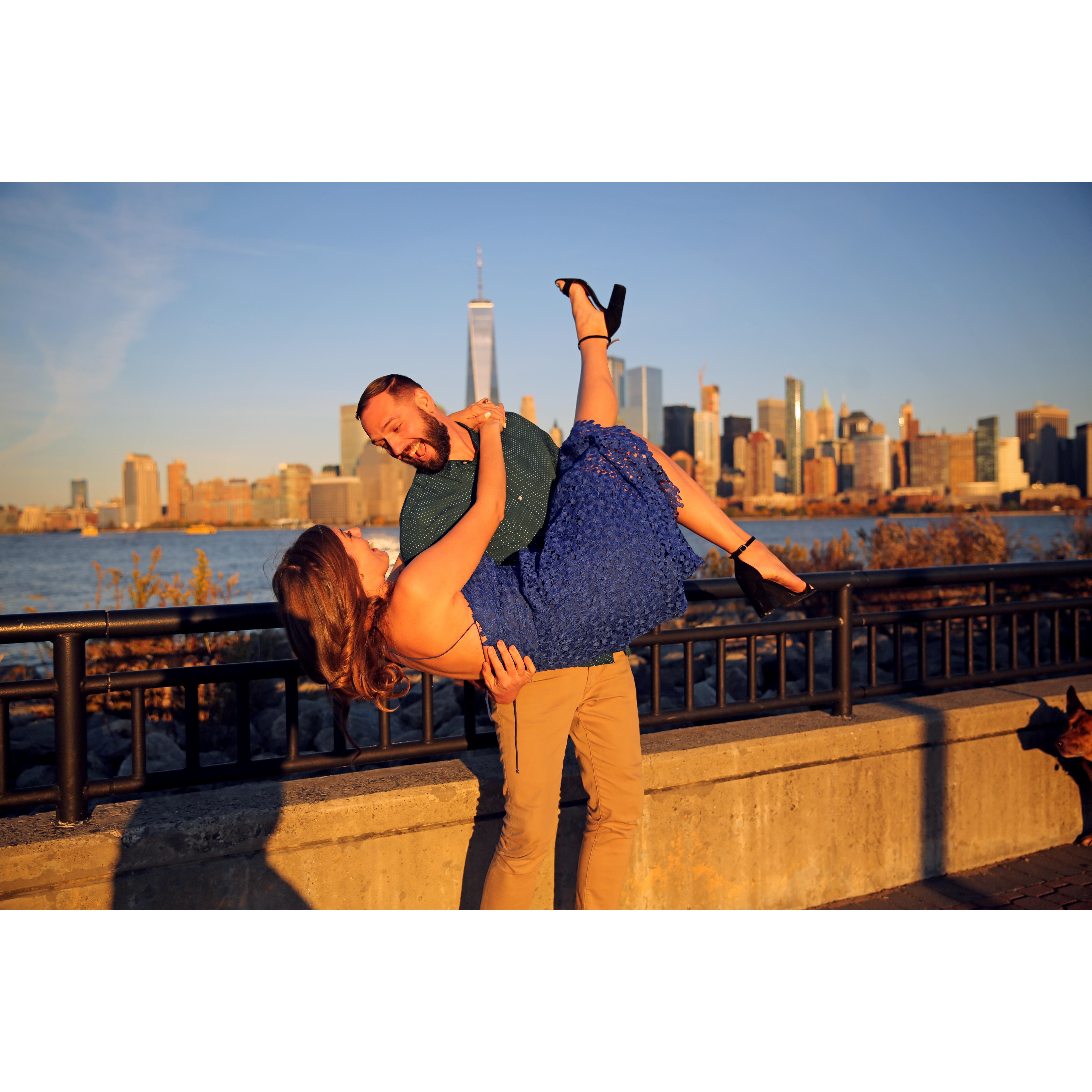 We only lived in NYC at the same time for a few weeks, but we loved our time together in the big city. We go back to visit friends and our favorite restaurants quite often.
