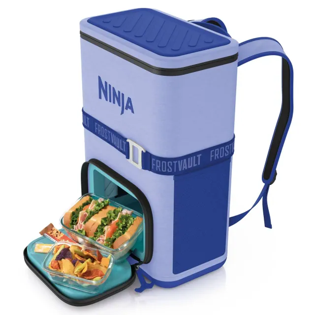 Ninja Outdoor FrostVault Go 24 Can Backpack Soft Cooler FF124PR - Blueberry
