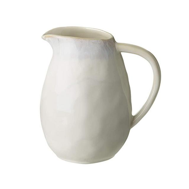 Costa Nova Stoneware Ceramic Brisa Collection Pitcher 60 oz., Sal