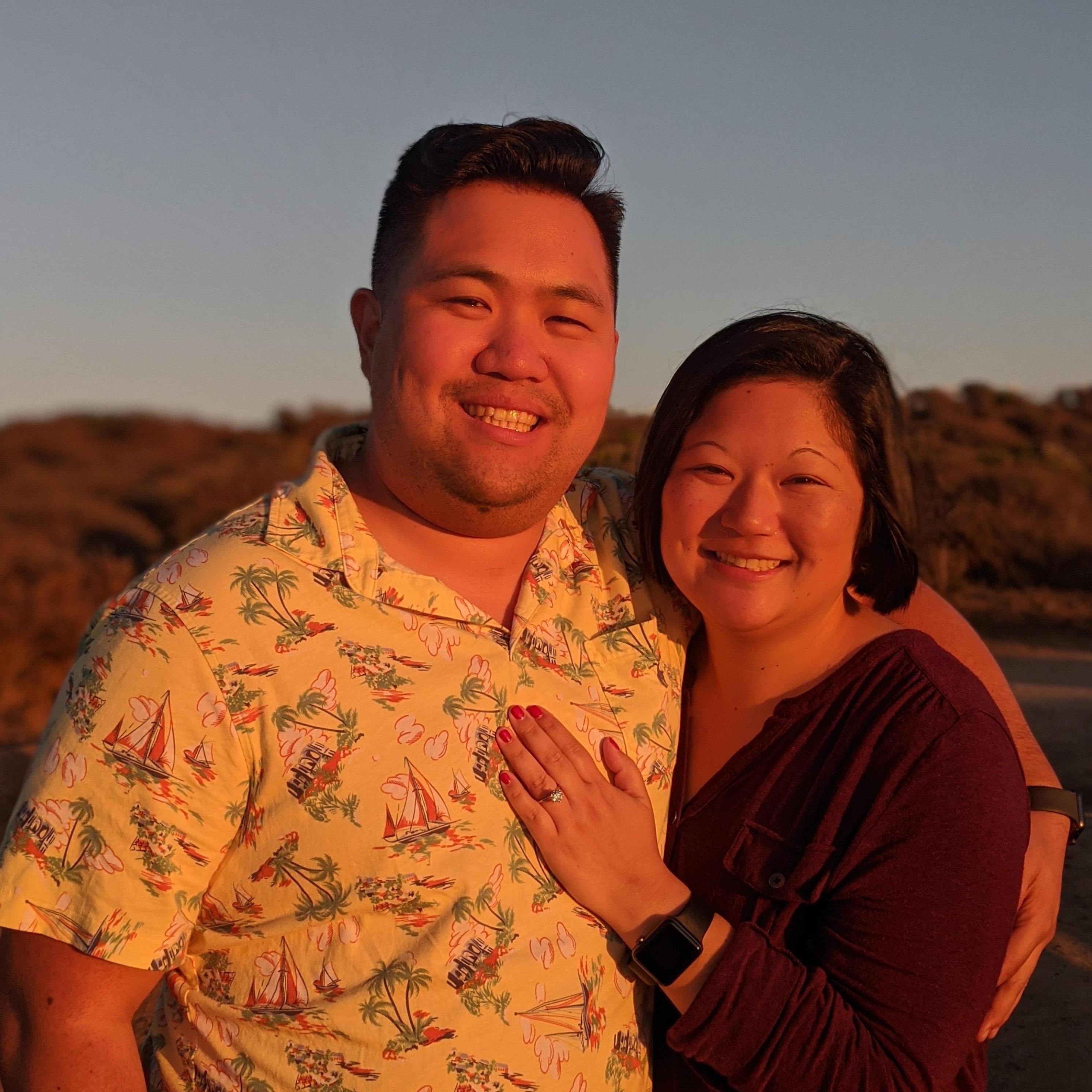 Post-proposal sunset glow