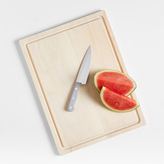 Crate & Barrel Maple Face-Grain Cutting Board 20"x15"x0.75"