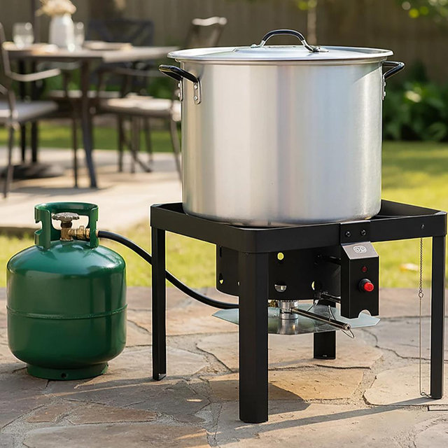 Outdoor Gourmet 100 qt Boiling Kit Silver