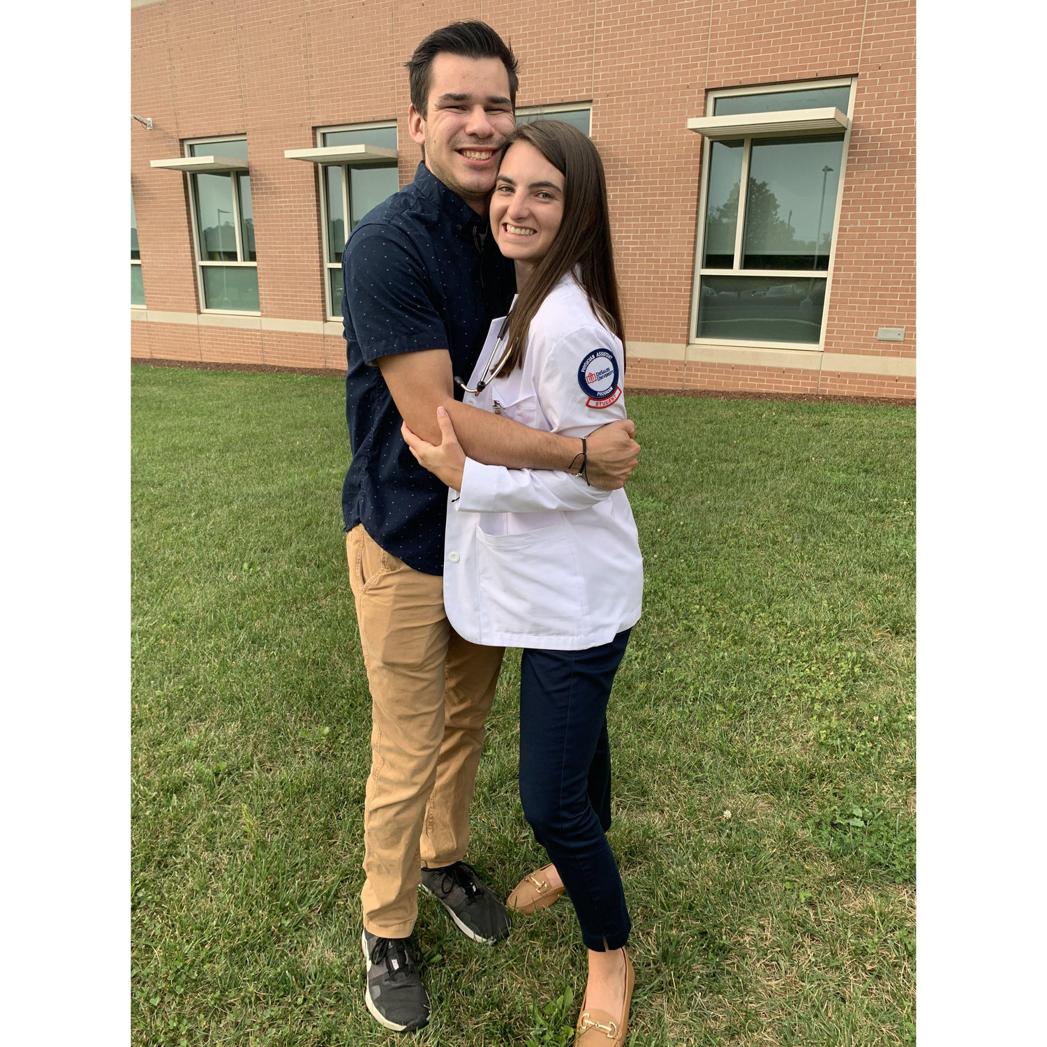 August 2020. Center Valley, PA. Brianna’s start of PA school and First White Coat!