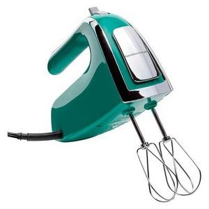 Hamilton Beach 6 Speed Open Handle Hand Mixer with Case - Emerald Green 62623