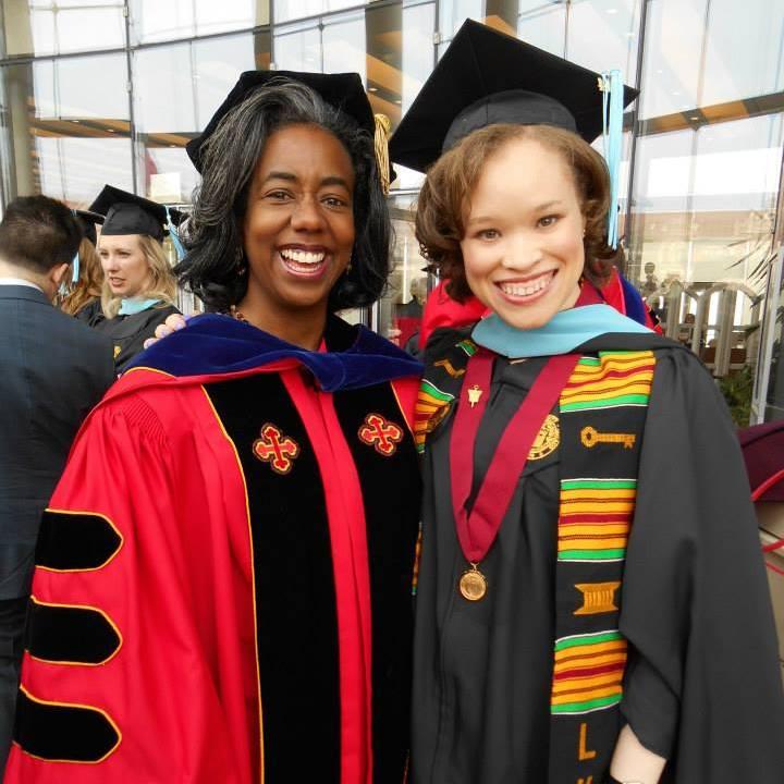 My LUC graduation with Dr. Bridget Turner Kelly. Working and writing with her set me up for success. 