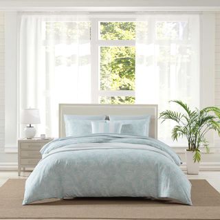 Art Of Palms Cotton 3-Piece Duvet Cover Set