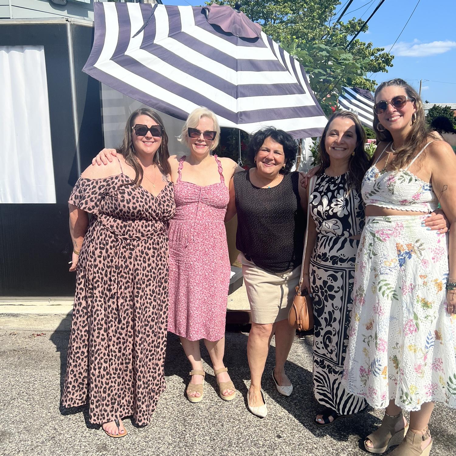 megs and i with my endo work fam at our bridal shower. i miss seeing you girls every day!