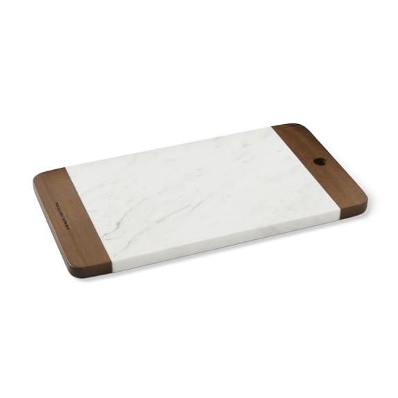 Williams Sonoma Marble & Dark Wood Cheese Board, Small