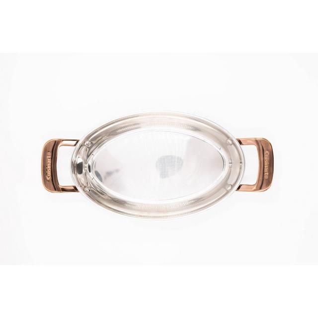 Cuisinart In the Mix 11" Stainless Steel Come Gather Open Oval Gratin Pan - 8225-28BZ