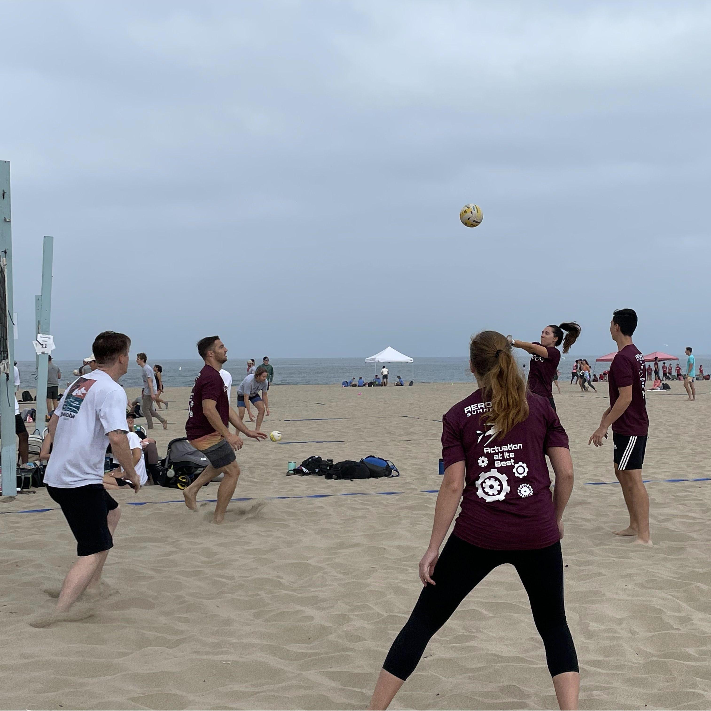 7/23/22 - Robert and Kim played for her company Moog in the Aerospace Games, an annual event where aerospace companies compete in beach sports. Turns out Robert is a really good volleyball player.
