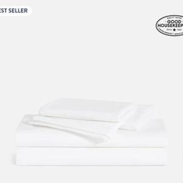 Luxe Sateen Core Sheet Set in white