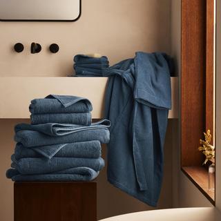 Organic Ribbed 4-Piece Bath Towel Set