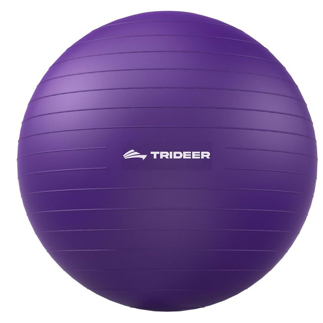 Trideer Yoga Ball for Exercise, Daily Stretching, Pilates, Core & Balance Training, Stability Ball for Pregnancy & Birthing Prep, Physical Therapy, Office Chair for Active Sitting, Quick Pump Included
