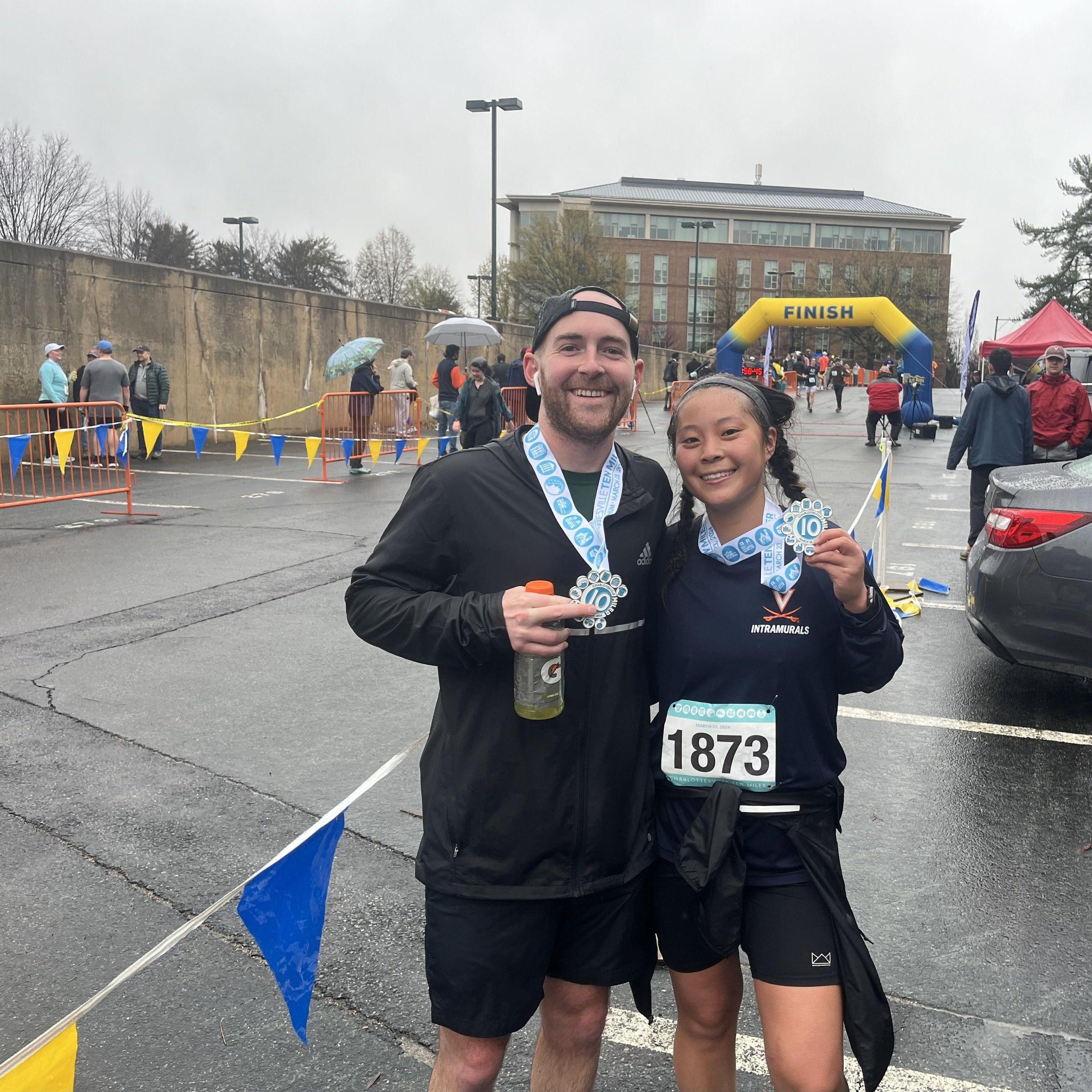 We ran the Charlottesville 10 Miler for the first time in 2024