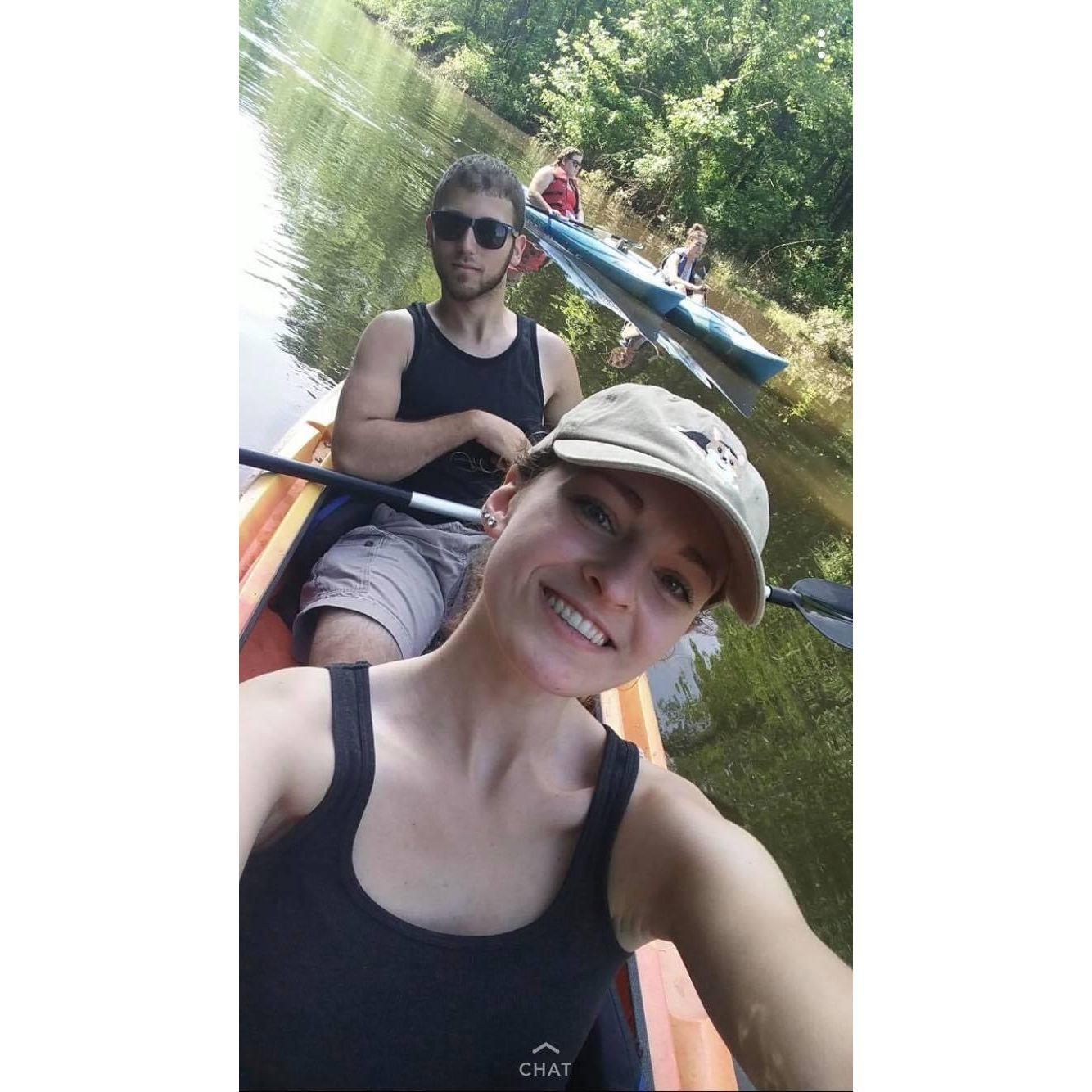 One of many early kayaking trips.