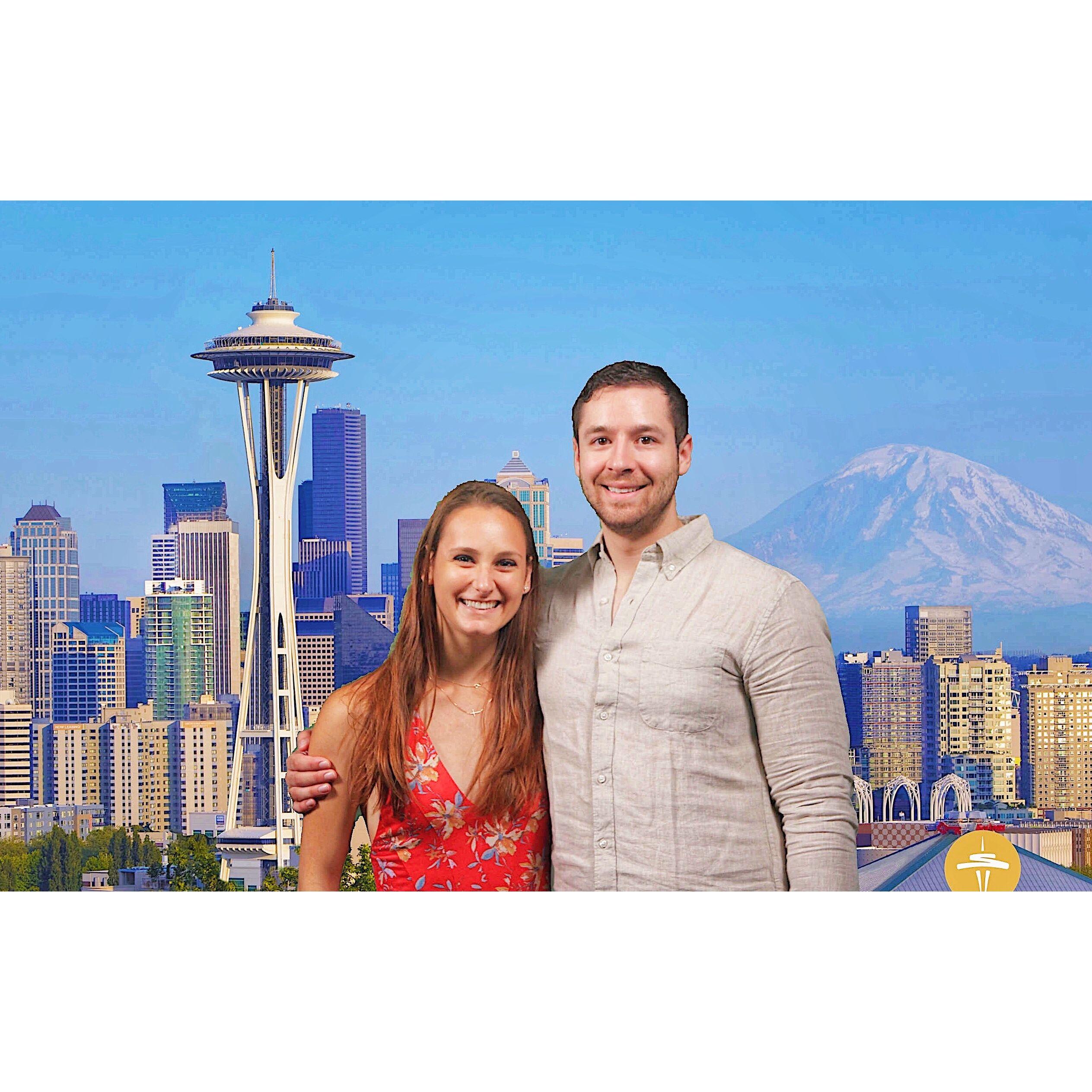 Nicolena's first trip to Seattle, and Travis was her tour guide.
