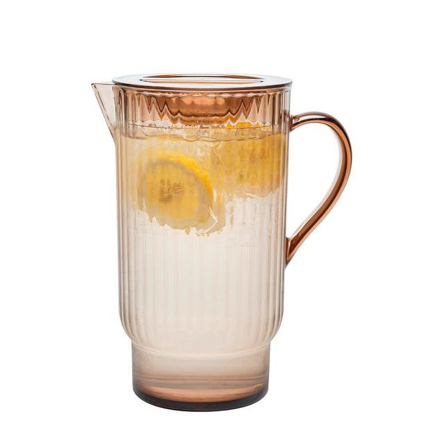 bzyoo 72oz Serenity Clear Water Pitcher with Lid – Shatter Proof, BPA Free, for Ice Tea, Sangria, Lemonade, Party and Home
