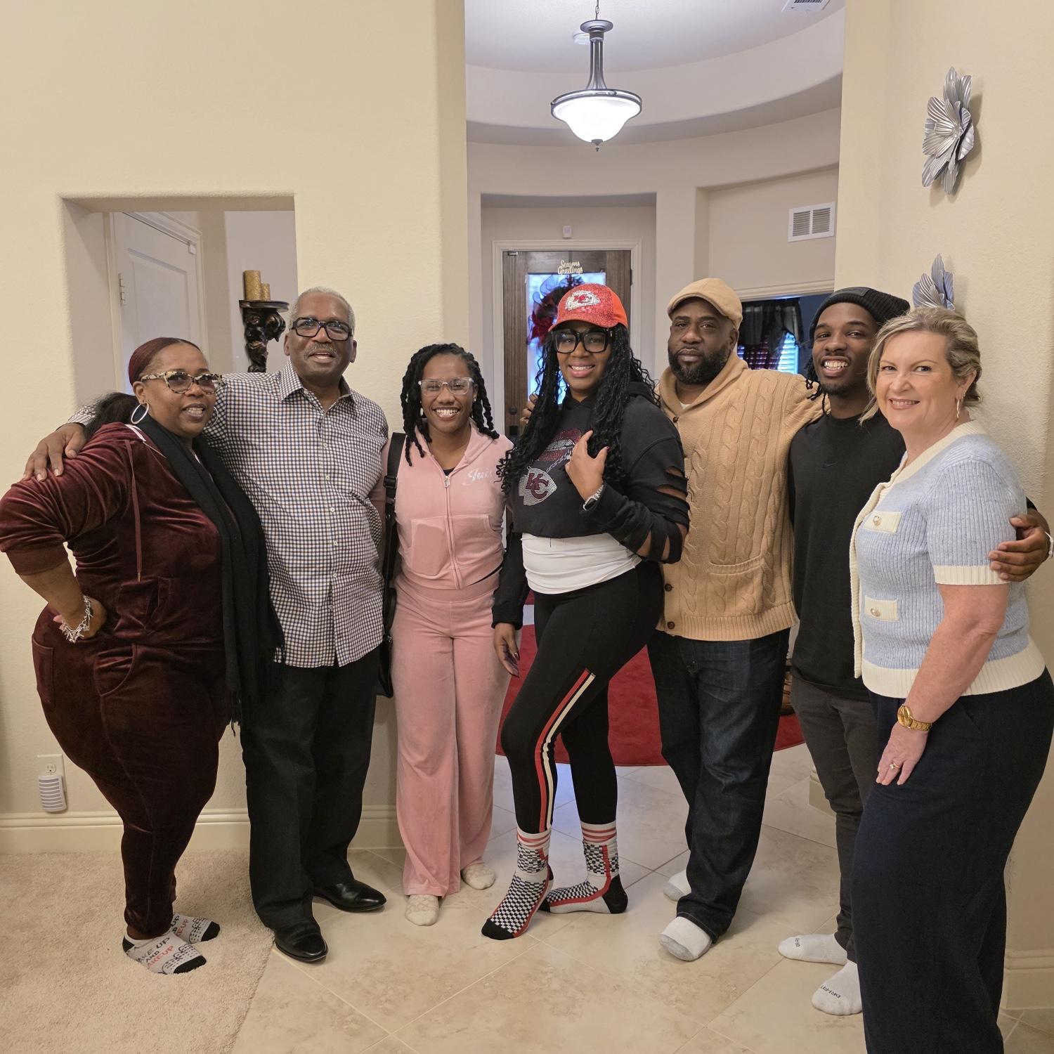 Charmaine (Sis) Dad, J’Leah (daughter), Me, Josh, Elijah (Son), Juleane (Dad’s wife)